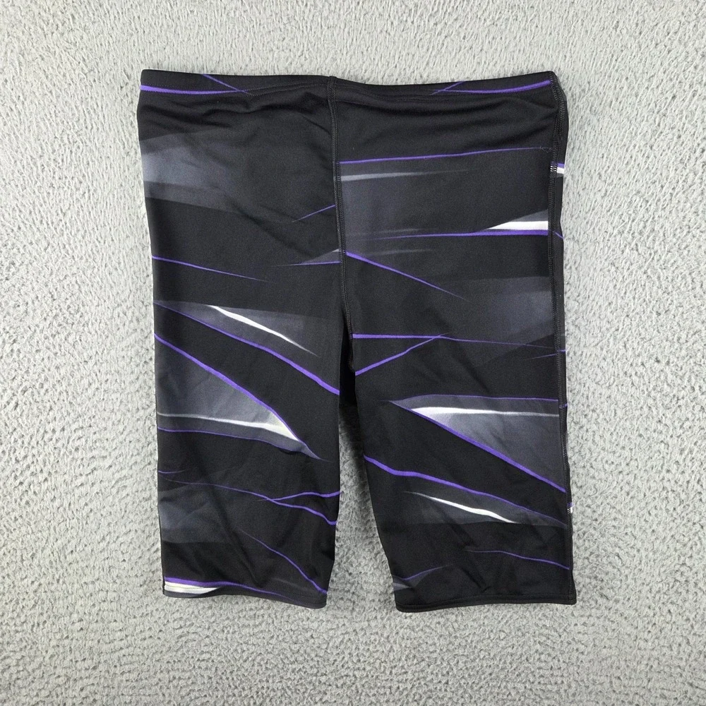 Speedo Endurance Plus Infinite Pulse Jammer Swimwear Size 34 Black Purple